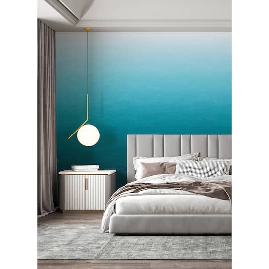 Katie Hunt Teal Blue Ombre Caribbean Sea Wall Mural